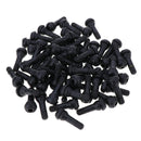 100pcs Auto TR413 Rubber Snap-in Tire Valve Stem for ATV, Lawn Mower
