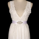 Diamante Bridal Sash Wedding Dress Sash Belt Crystal Waist Belt with Bead