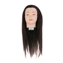 Real Hair Salon Hairdressing Styling Practice Head Mannequin 16'' w/ Holder