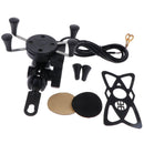 Bicycle&Electric Bike&Motorcycle Phone Holder, Phone Mount Holder,with Shock-Absorbing Padding,360Â° Rotation Suitable for Most Smartphones (Black)