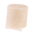 10 Yards 24-Rows Pearl Beaded Chain Ribbon Trim Sewing Applique for DIY Decoration Beige