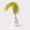 Waterproof Sunproof Artificial Admiralty Plastic Vine Plant Hanging Wall Decor Wedding Home Party Floral Decor Yellow