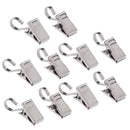 10-Pcs Heavy Duty Curtain Clips with Hook/Spring Clamps/Roman Clips Carrier, Rustproof