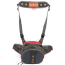 Army Green Portable Fly Fishing Fanny Waist Pack Tackle Gear Sling Bag Case
