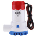 24V DC 1500GPH Automatic Bilge Pump Boat Submersible Bilge Pump 1-1/8" Outlet