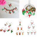 6pcs Set Wine Glass Charms Drink Markers Christmas Party Table Decoration