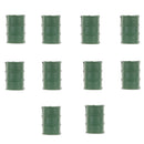 10pcs Army Base Model Plastic Toy Soldiers Army Men Accessories- Oil Barrel