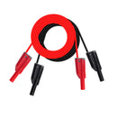 Lot 2Pcs Stackable 4mm Banana to Banana Plug Connector Test Probe Lead Cable 1M 14AWG Wire