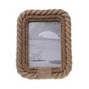 Nautical Hemp Rope Edged Wooden Photo Picture Frame Home Stand Decoration