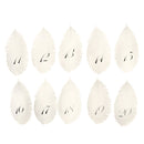 11-20 Numbers Feather Linen Paper Number Cards Wedding Table Place Cards for Flower Arrangement