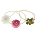 3Pcs/set Nylon Kids Baby Girl Elastic Angel Flower Bowknot Hairband Head 10"