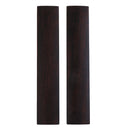 Vintage Set of 2 Heavy Wooden Black Calligraphy Paperweight Desk Parts