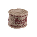 2M Natural Jute Burlap Hessian Merry Christmas Rustic Ribbon Christmas Decor
