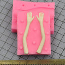DIY Silicone Doll Body Hand Mould Cake Baking Chocolate Silicon Mold