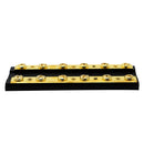 Brass Dual Bus Bar Power Distribution Block, 60A DC 32V for Cars Truck Ship