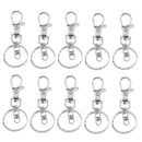 10 Pieces Silver Lobster Claw Clasp Keychain Key Ring Jewelry Findings