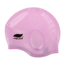 Adult Waterproof Silicone Flexible Elastic Swimming Hat Head Ear Protection Hat Outdoor Water Sports Accessory Pink