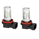 2 Pieces H8 H11 LED Fog Lights Car Head Light DRL Lamp Bulb Super Bright