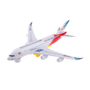 Plastic Self-assembled Kids Electric Aircraft Model Colorful Lighting Sound Plane Play Toy