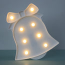 LED Jingle Bell Shape Night Light Desk Lamp Chrismas Tree Decorative Light