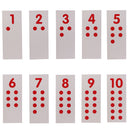 Kids Children Montessori Educational Digital Chips Card Paper for Math Toys