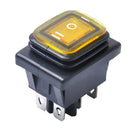Yellow 6 Pin 3 Position Rocker Toggle Switch for Car Truck Boat Motorhome