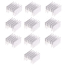 10Pcs Aluminum Heat Sink Heatsink for Power Transistor Silver Tone 25x24x16