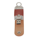 USB 2.0 Business PU Leather Flash Drive Memory Stick U-Disk for Windows 7 8 Computer Laptop 64GB