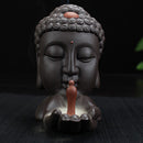 Home decor Backflow incense burner incense holder ceramic monks censer 6inch