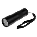 Portable UV Ultra 12 LED Flashlight Violet Purple Blacklight Torch Lamp Tool with Hand Carry Strap