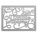 Deepest Sympathy Metal Silver Cutting Dies Stencils DIY Scrapbooking Photo Album Paper Card Gift