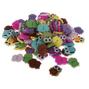 100 Pieces 2 Hole Cartoon Owl Wooden Buttons Sewing Scrapbooking Clothing Decoration