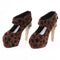 1/3 Doll Leopard High Heels For SD16 Girl Dolls Accessories Doll High Heels -Coffee Color