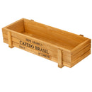 Natural Rectangle Wooden Succulent Plant Flower Bed Pot Box Garden Planter