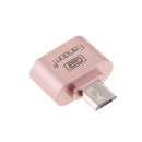 Micro USB 2.0 OTG Adapter, Micro B Male to USB A Female On The Go Converter for Samusung S6 Edge S4 S3 Android or Windows Smart Phones Tablets with On The Go Function Rose Gold