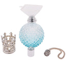 Vintage Crystal Perfume Fragrance Bottle Spray Atomizer Refillable Makeup Tools Kits Replacement Glass 100ml DIY Lady Gift Blue