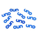Ultralight Cord Adjuster Tent Wind Rope Cord Fastener Rope Tensioners for Outdoor Hiking Camping Tent Accessory Pack of 10PCS Blue S