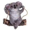 Lovely Exquisite Resin Swinging Koala Craft Fairy Garden Decorative Lawn Statue Figurine