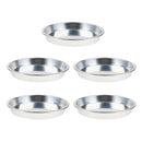 5pcs Outdoor Camping Picnic Tray Dish Plate 7.7 inch Aluminum Alloy Round Plate Set Outdoors Indoors