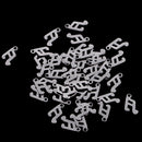 50pcs Antique Silver Stainless 10x5mm Music Note DIY Jewelry Making Pendant For Necklace Bracelet Charms Findings Craft