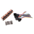 5 Pieces DC12V 60Amp Car SPDT Automotive Relay 5-Pin 5 Wires Harness Socket Kits for Car Boat