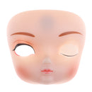 1/6 Ball Jointed Doll Faceplate Shell with Blink Eye Makeup for SD AS Dollfie BBgirl Doll Custom Accessories