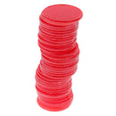 40 Pcs Plastic Count Bingo Chips Markers for Bingo Game Cards Professional Red