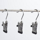 20Pcs Metal Curtain Clips with Hook Drapery Hook Hanger Home DIY Clothespin
