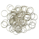 100 Pieces Steel Key Rings Chains 0.7x18mm Split Ring Hoop Pendant Chain Double Loop for Crystal Garland,Necklaces, Keys, Jewelry Making and Craft Findings