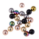 Pack of 20 Stainless Steel Balls Barbell Bar Ends Piercing Ring Jewelry Making Supplies 14g