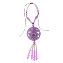 Cute Hanging Ornament Charm Car Interior Rear Mirror Pendant Hanging Decor 42cm Purple