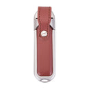 USB 2.0 Flash Drive Metal + PU Leather Memory Stick Pen Drives For PC Tablet 64GB Brown
