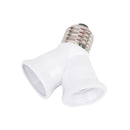 DurableY Shape Light Bulb Lamp Socket Enlarger Adapter E27 to 2 E27