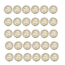 10PCS/SET Beautiful Shining Faux Pearl Buttons Bags Headband Gift Wrapping DIY Accessories Beige Silver